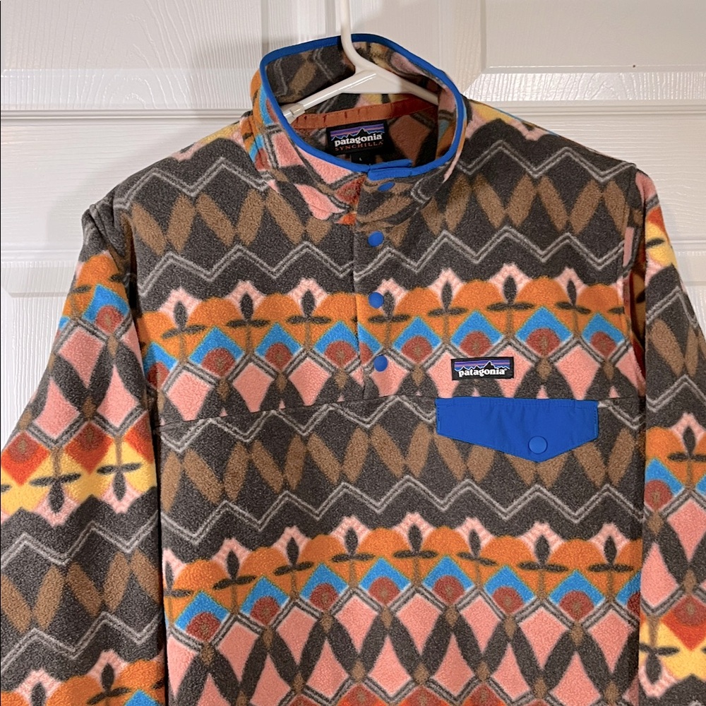 NWOT🔥 Patagonia Synchilla Fleece Snap-T Anthos Pink Women’s L - Picture 6 of 17